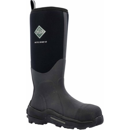 Muck Boots Arctic Sport Magas Steel Toe Munkabakancs Férfi Fekete | ASPSTL