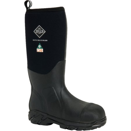 Muck Boots Steel Toe Arctic Pro Boot Hosszú Szárú Csizma Férfi Fekete | ACPCSA0